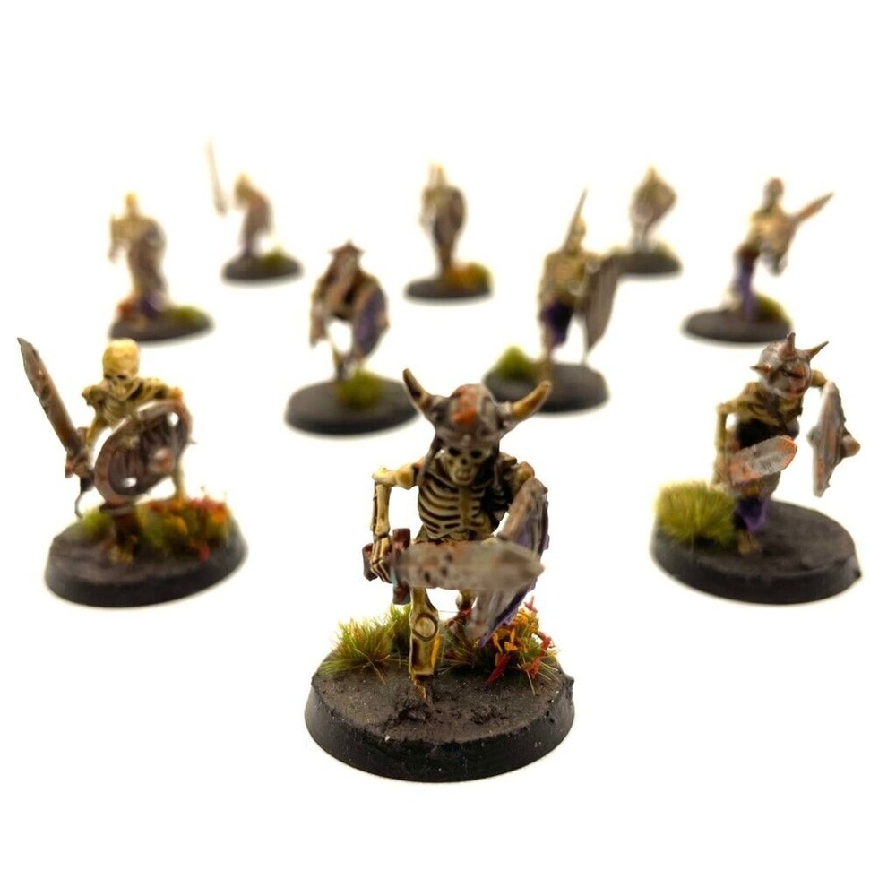 Deathrattle Skeleton Warriors 10 Painted Miniatures Undead